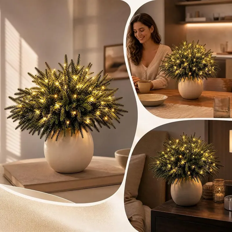 Generic Twinkling Enchanted Evergreen Pine – Flexible Diy Vase Decor
