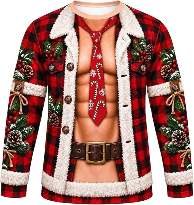 Generic Ugly Christmas Shirts A01 Wine – Fun Christmas graphic print, suitable for holiday party