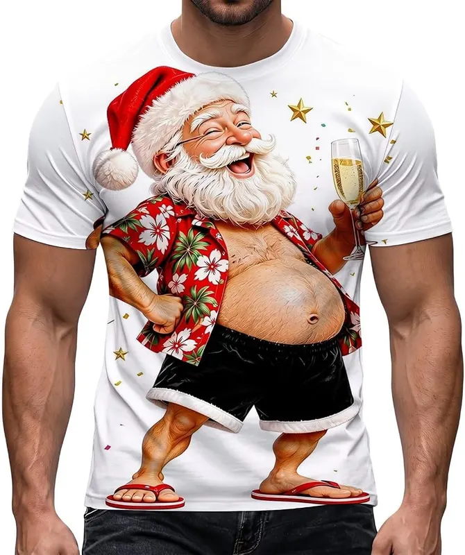 Generic Ugly Christmas Tee Shirts in A01 Black