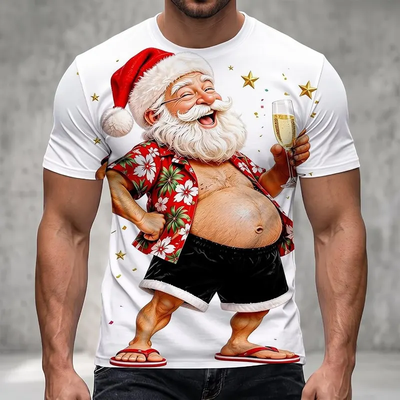 Generic Ugly Christmas Tee Shirts – Soft lightweight fabric, breathable and skin-friendly for all-day