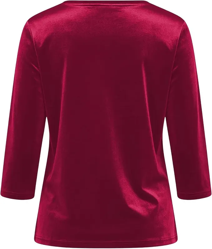 Generic Velvet Shirts A001- Red XX-Large – product photo 5 of 6