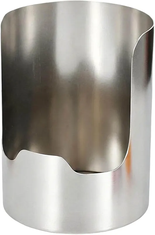 Generic Vertical Stainless Steel Spoon Utensil Holder in Silver