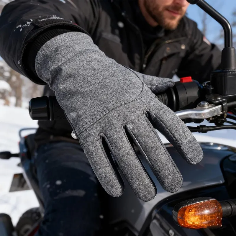 Generic Warm Non Slip Gloves Mobile Compatible Black – product photo 3 of 6