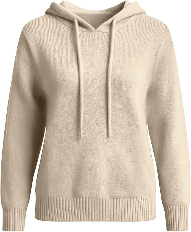 Generic Warm Sweaters Beige – Relaxed loose fit design