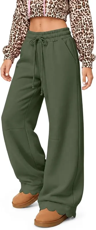 Generic Wide Leg Pants A003-army Green – product photo 7 of 8