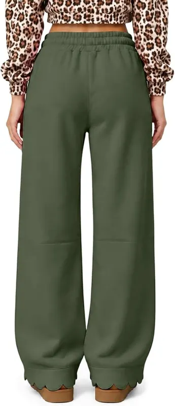 Generic Wide Leg Pants A003-army Green – product photo 8 of 8