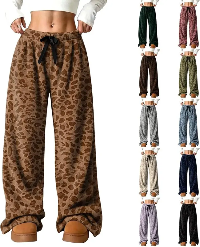 Generic Wide Leg Pants A011red in A011red