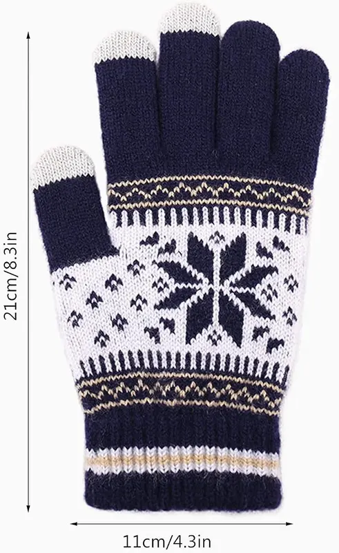 Generic Windproof Fleece Lined Gloves Touch Screen – Soft Knit Material Build：The winter work gloves
