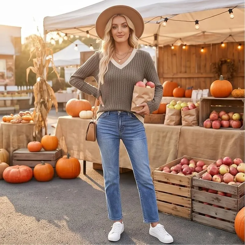 Generic Winter Sweaters A004khaki Small – Occasion
