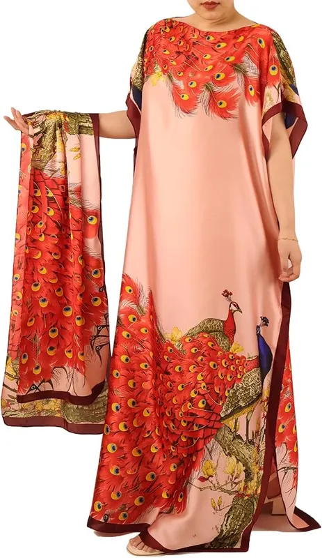 Generic Women Kaftan & Scarf