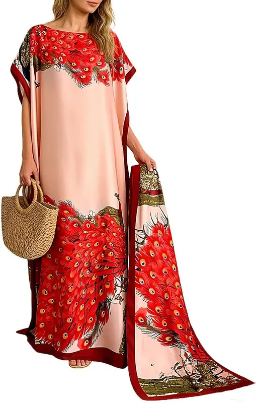 Generic Women Kaftan & Scarf – product photo 6 of 8