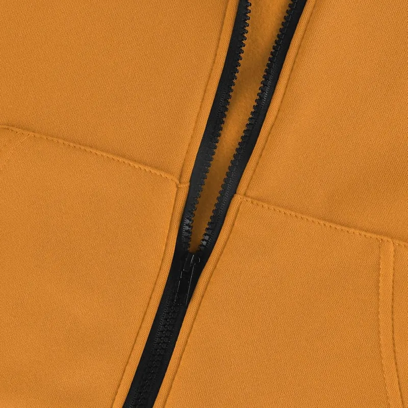 Generic Women’s Zip Up Hoodie Over Sized H16 Yellow – Fabric