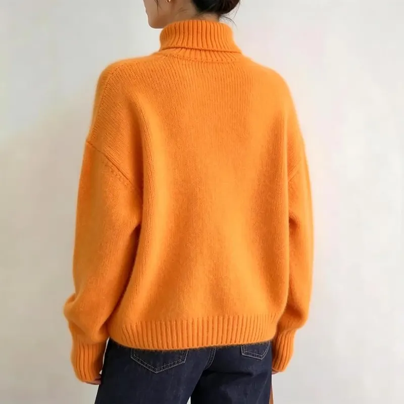 Generic Womens Fall Sweaters Slim Turtleneck Warm – product photo 4 of 4