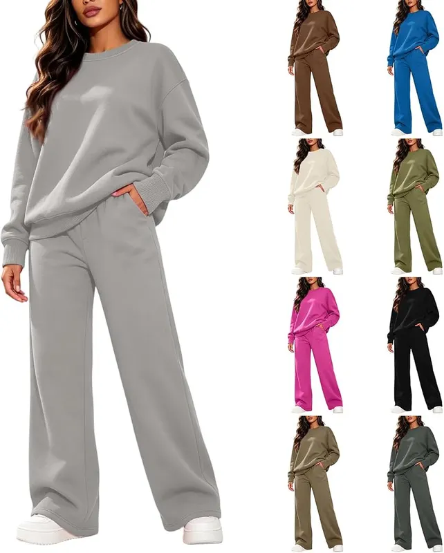 Generic Womens Jogging Suits 2 Piece Set A008hot Pink 3X-Large in A008hot Pink
