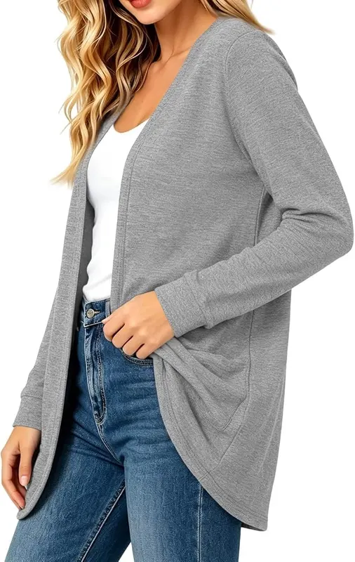 Generic Womens Long Cardigan Sweaters Open Front – product photo 6 of 8