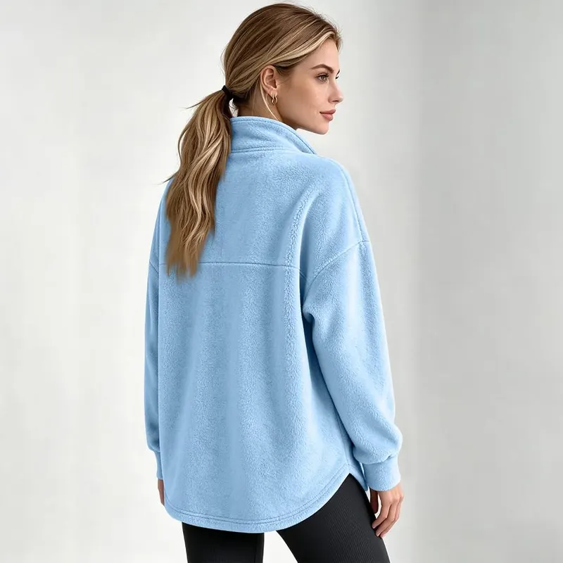 Generic Womens Mock Neck Sweatshirt Long Sleeve – Occasion