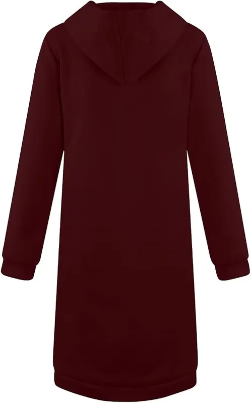 Generic Zip Up Hoodies H14 Wine XX-Large – Fabric