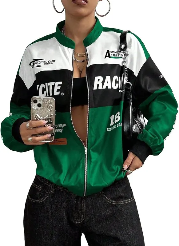 Generic Zip Up Jackets A006-green Small in A006-green