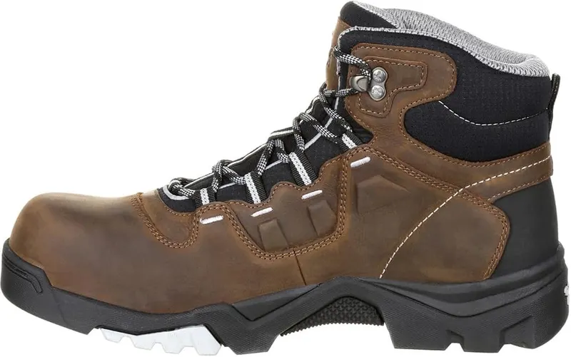 Georgia Boot Amplitude Composite Toe Waterproof Work Boot in Brown