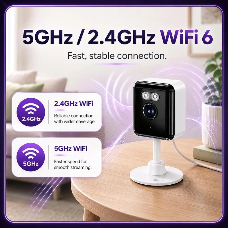 Gianteye 2K Indoor Security Camera – 2-pack of 2K indoor cameras