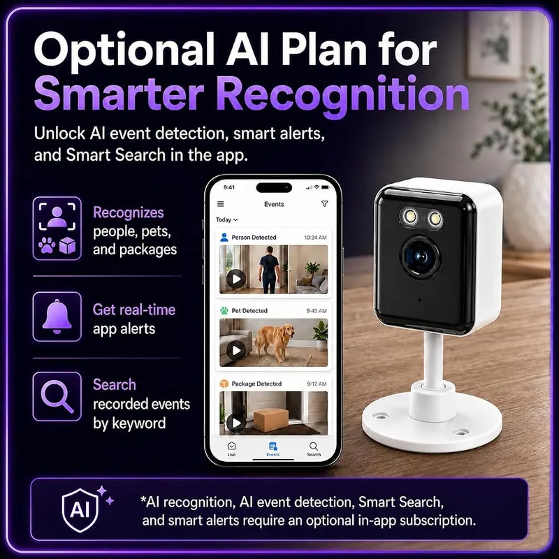 Gianteye 2K Indoor Security Camera – product photo 9 of 9