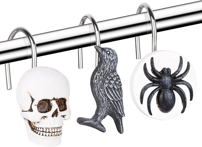 GIFZAA Halloween Shower Curtain Hooks in Halloween