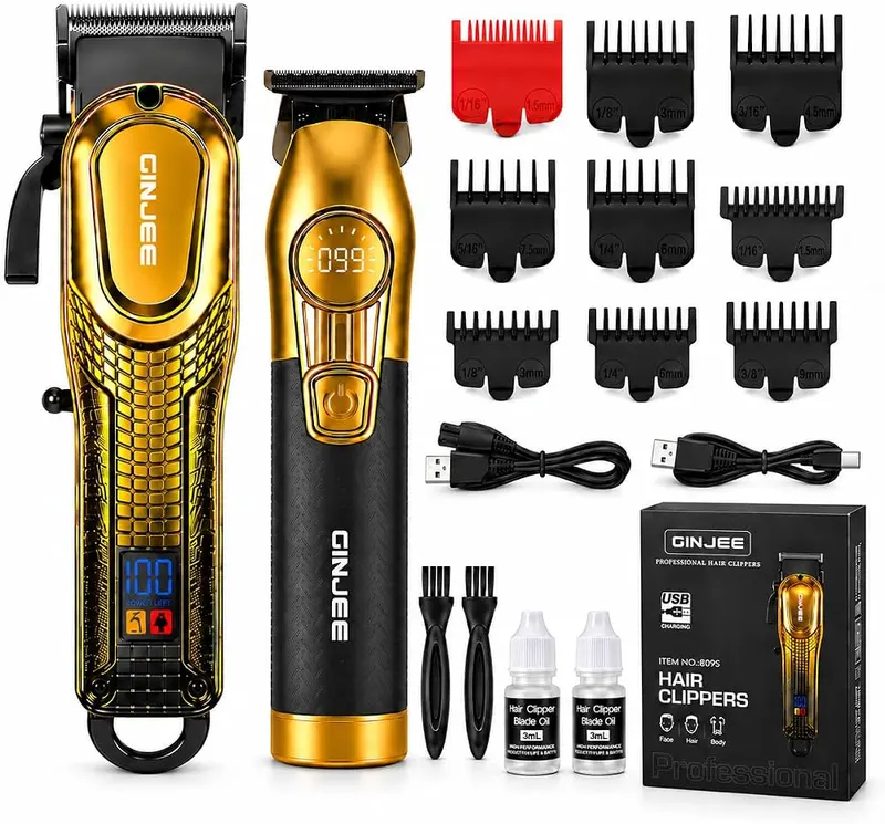 GinJee Hair Clippers in Gold
