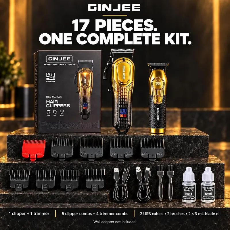 GinJee Hair Clippers – Two USB charging cables