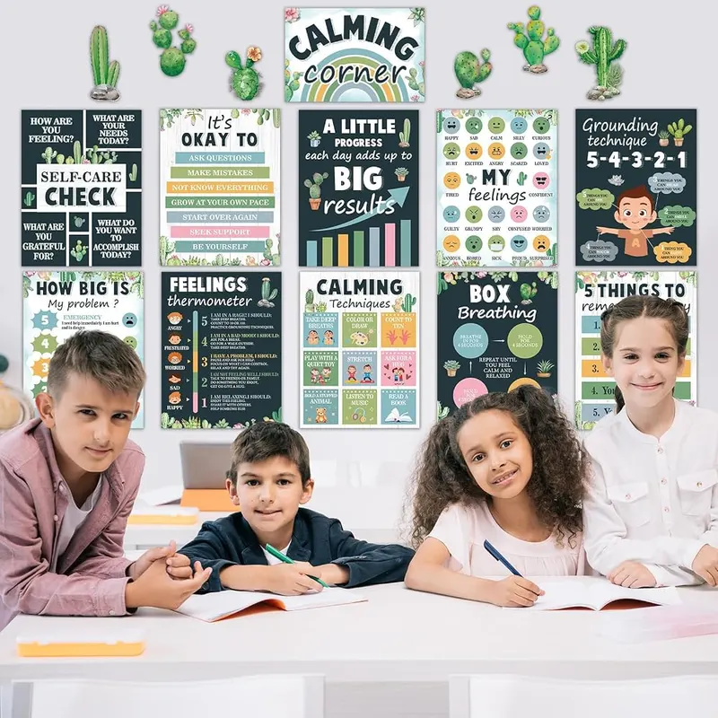 gisgfim 19 PCS Cactus Calming Corner Classroom – product photo 6 of 7
