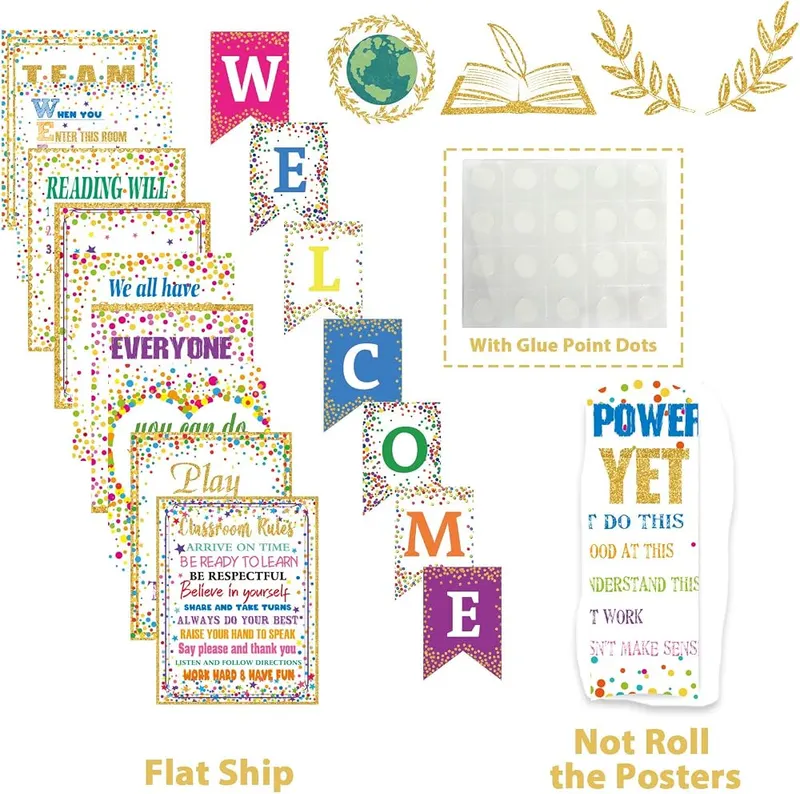 gisgfim Confetti Motivational Posters – Product Dimension