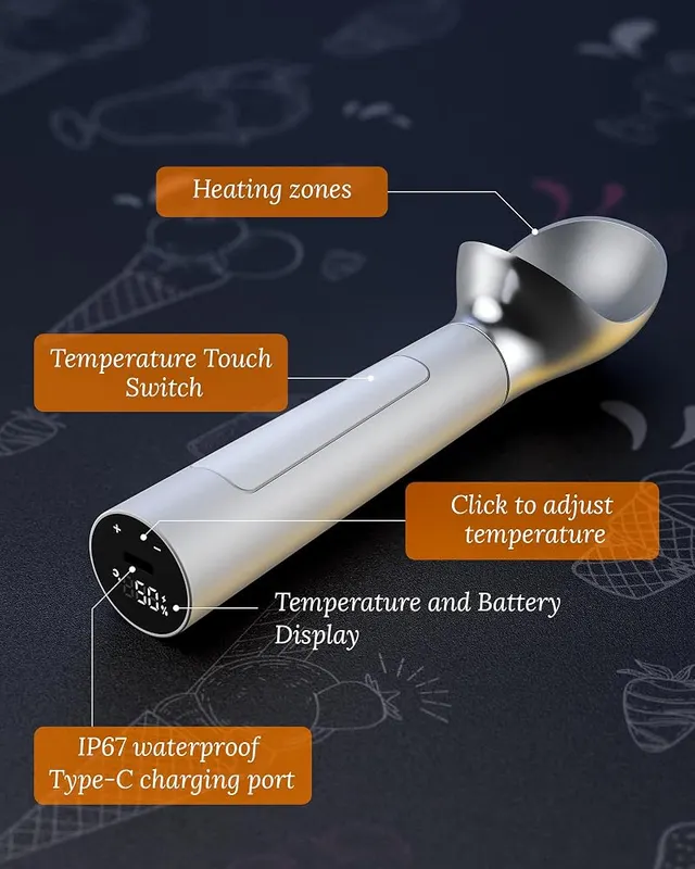 GizmoHatch Heated Ice Cream Scoop – product photo 8 of 9
