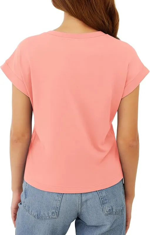 GKBK Cotton Cap Sleeve Womens Tops Crop – Trendy cropped length design