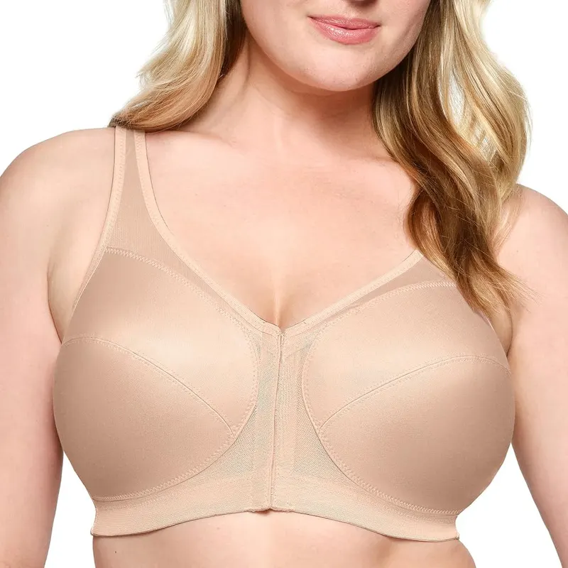 Glamorise Posture Back Front-Closure Full Figure Plus