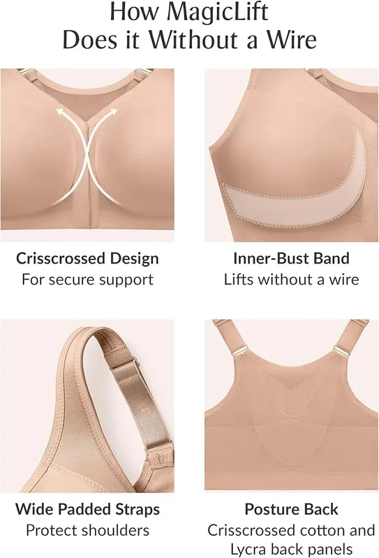 Glamorise Posture Back Front-Closure Full Figure Plus – Designed in New York Since 1921