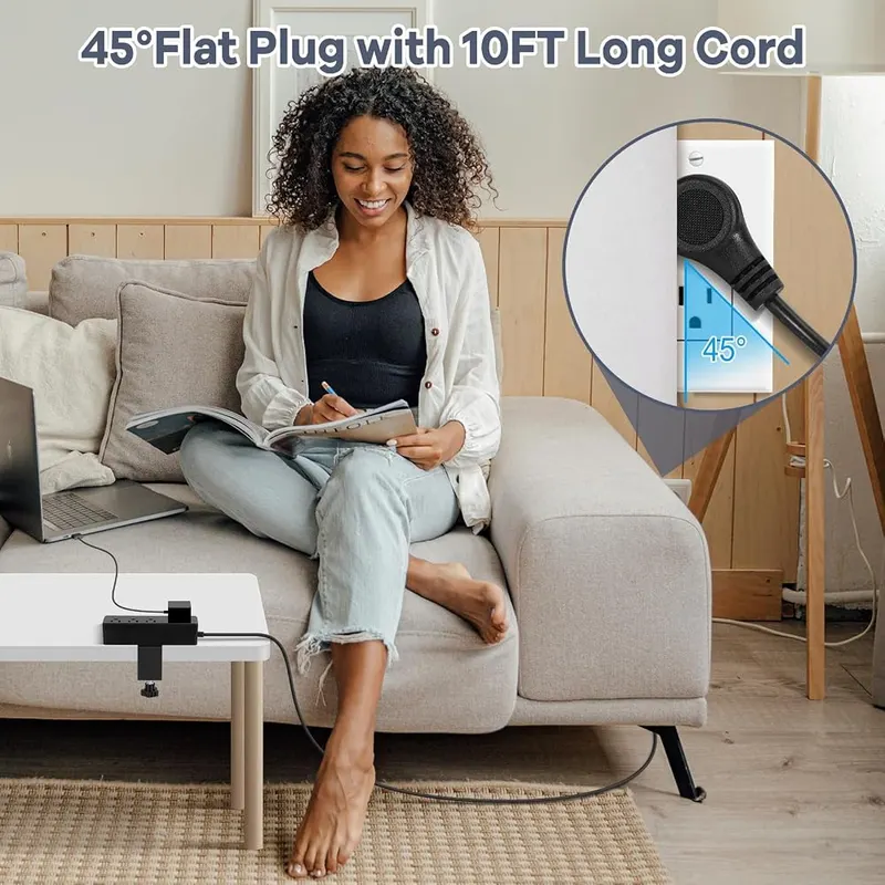 GLCON Desk Clamp Power Strip – product photo 9 of 9