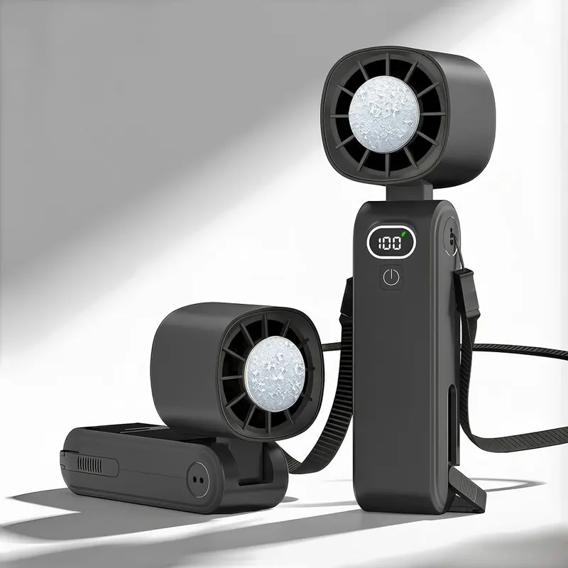 GLIESE POWER Portable Handheld Fan in black