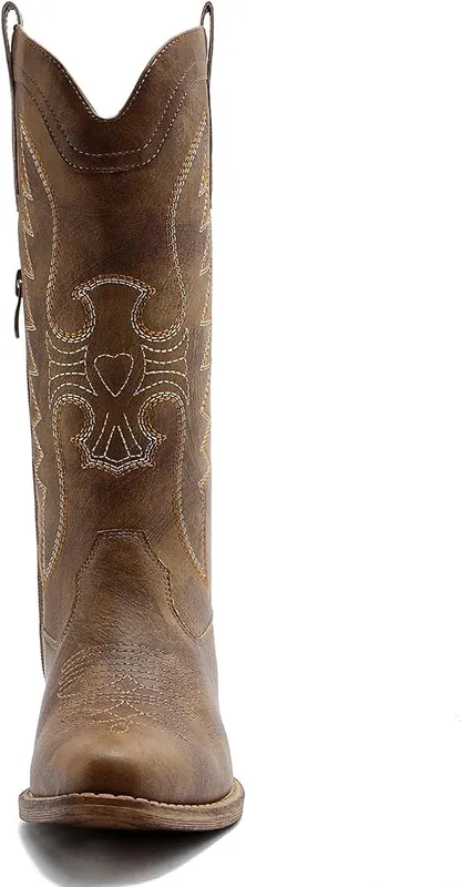 GLOBALWIN Cowboy Boots 25yy08 Camel – Durable easy clean outer material