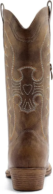 GLOBALWIN Cowboy Boots 25yy08 Camel – Versatile mid calf height