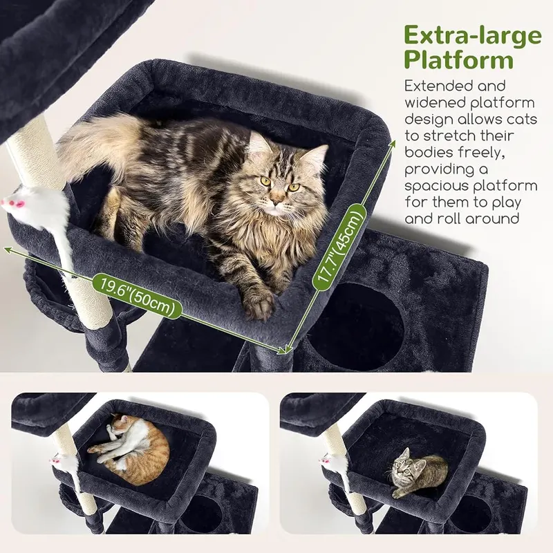 Globlazer Extra Large Cat Tower – Perfect for Multi-Cat Households