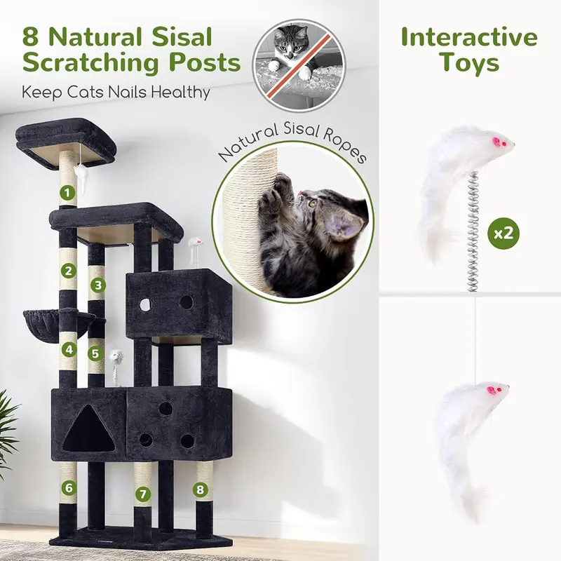 Globlazer Extra Large Cat Tower – Easy Assembly
