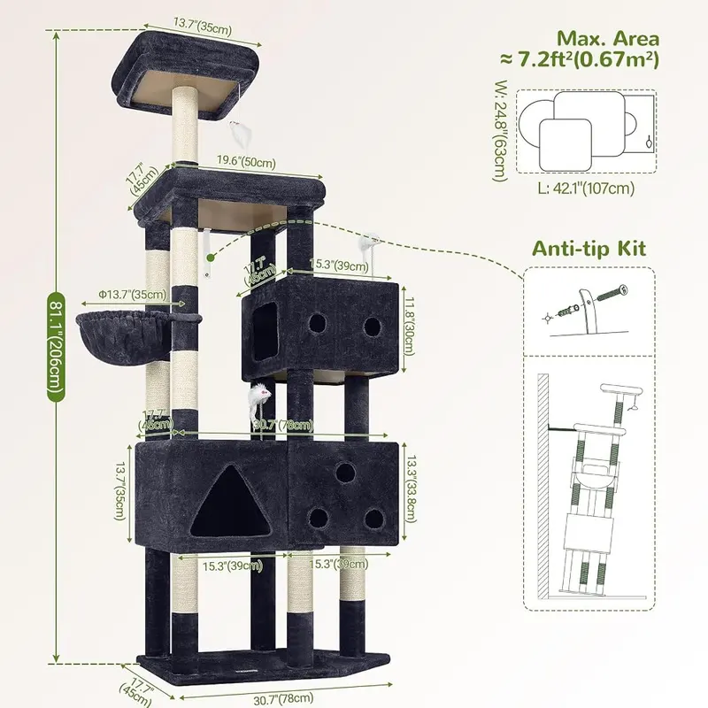Globlazer Extra Large Cat Tower – product photo 7 of 8