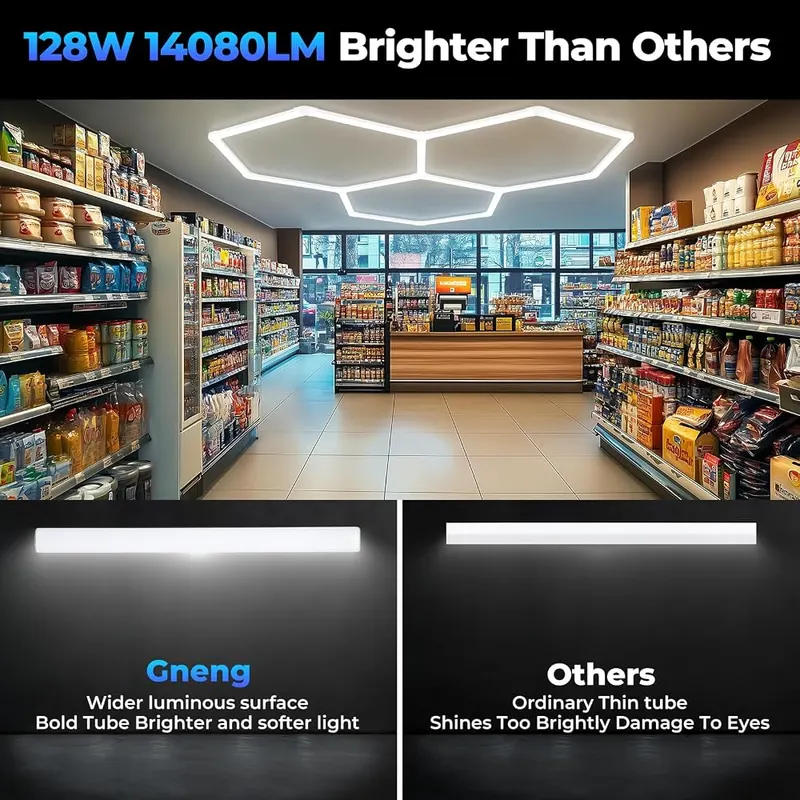 Gneng Hexagon Garage Lights-128W LED – product photo 2 of 8