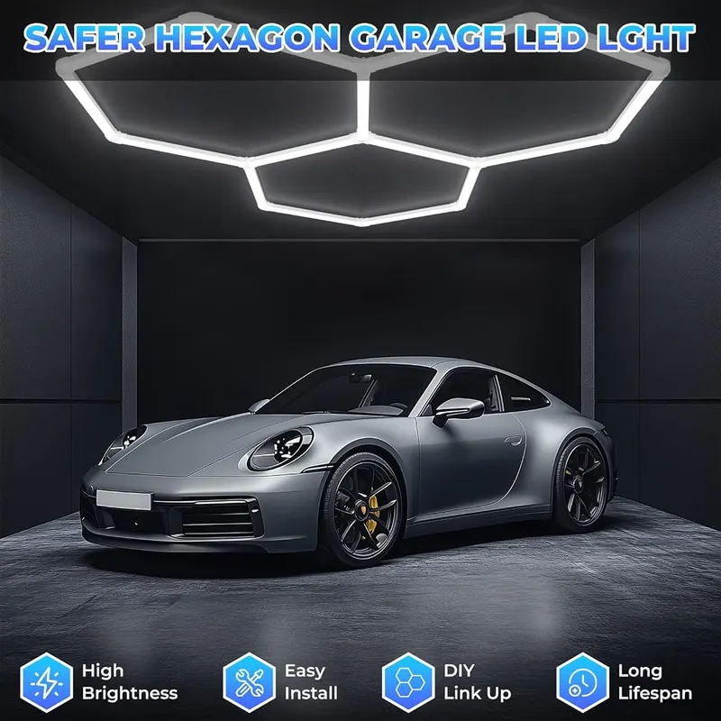 Gneng Hexagon Garage Lights-128W LED – product photo 7 of 8