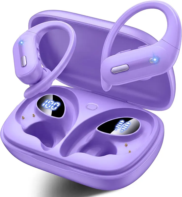 GNMN Active Noise Cancelling Ear Buds Wireless Light Purple in Light Purple