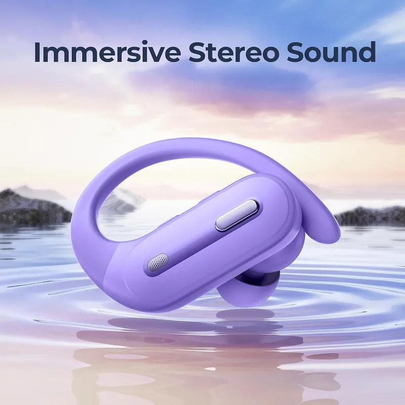 GNMN Active Noise Cancelling Ear Buds Wireless Light Purple – product photo 6 of 7