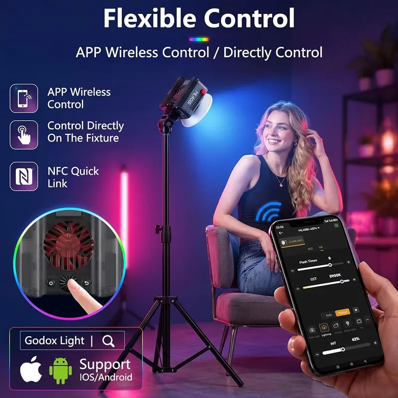 GODOX RGB Video Light – Portable RGB LED camera light