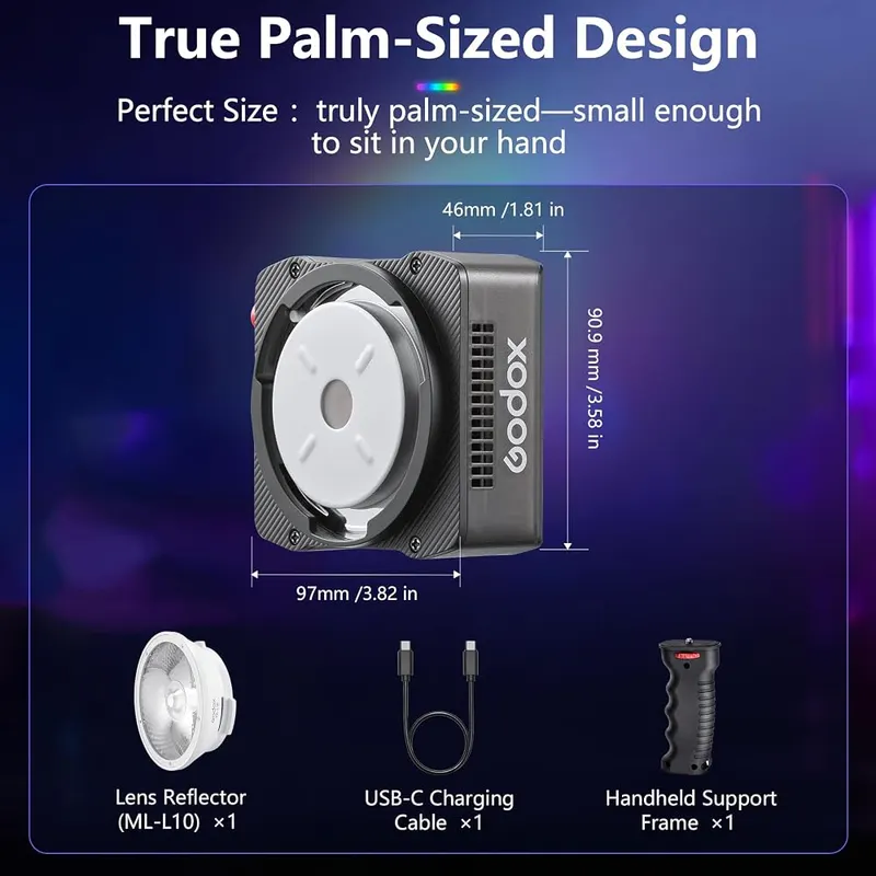 GODOX RGB Video Light – App control for light settings