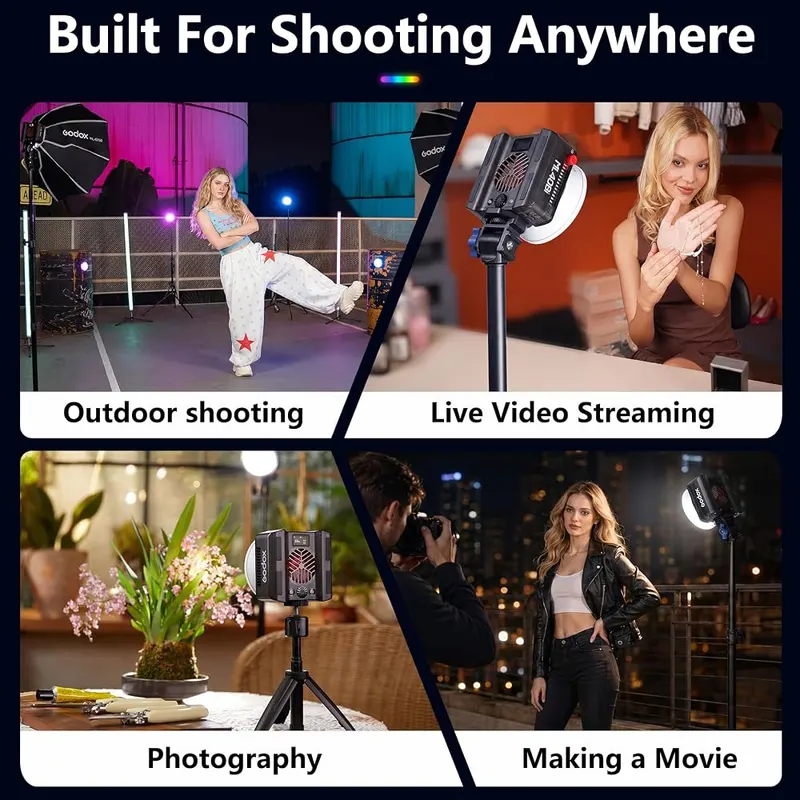 GODOX RGB Video Light – Magnetic mounting for quick setup
