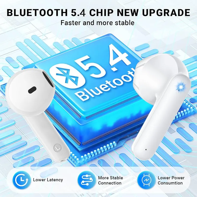 Godyse Wireless Earbuds White – Mini In-Ear Design with Comfortable Secure Fit