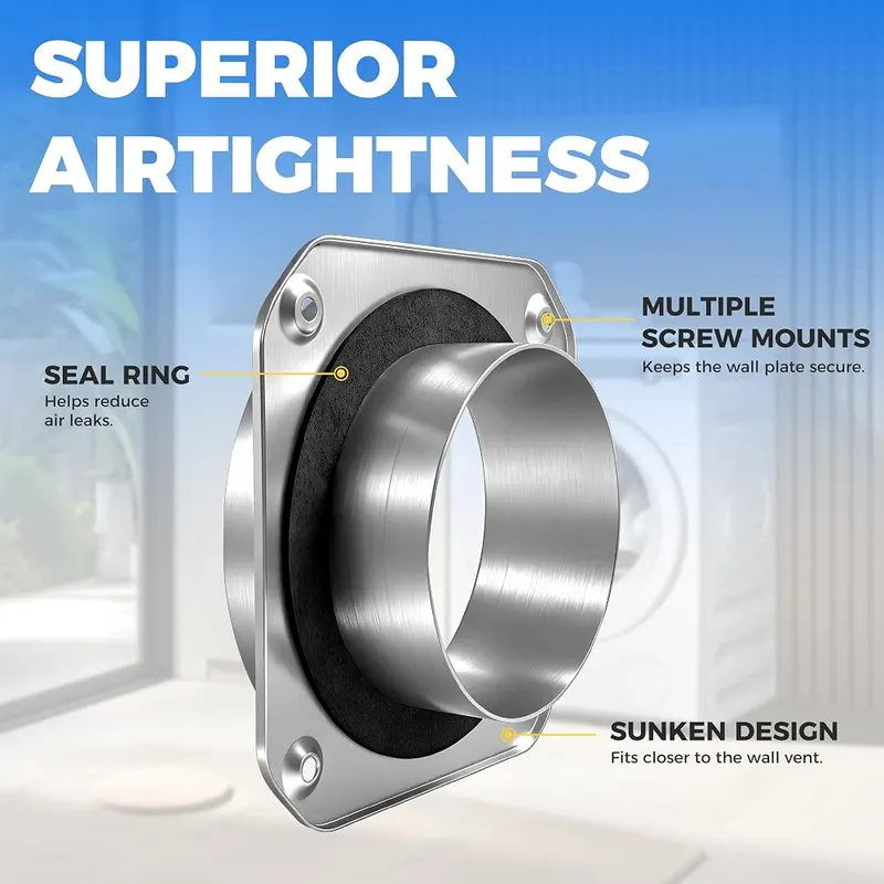 Gohall Magnetic Dryer Vent Connector – Built-in seal ring for airtight fit